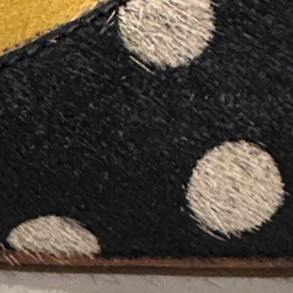 Boden Tisha Polka Dot Cow Hide and Yellow Suede Strappy Heels - Size 8.5 - Picture 10 of 16